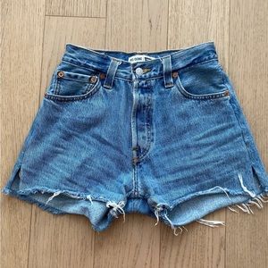 Re/Done x Levis denim shorts size 23